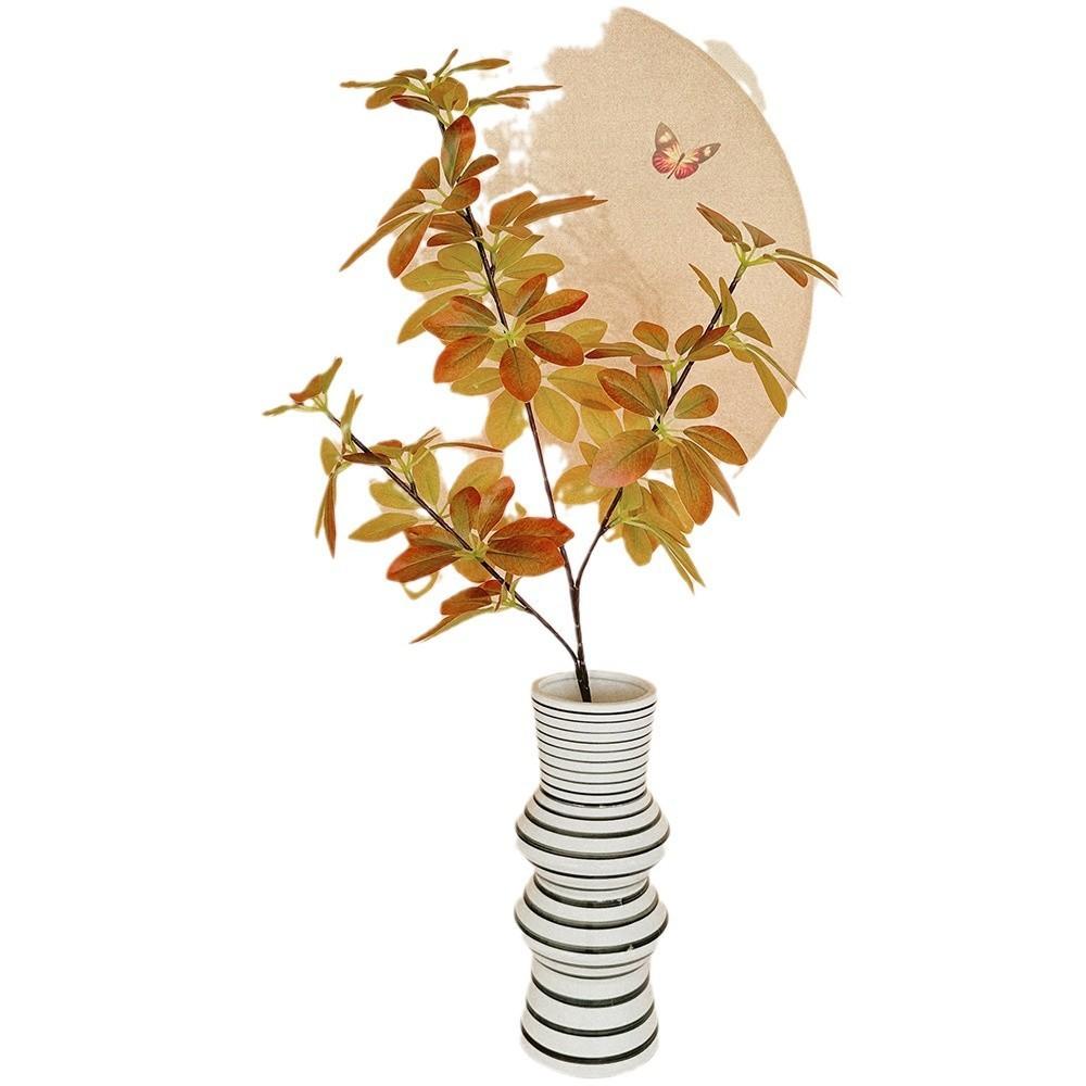 Faux Green Plant Home Decor With Silk Fabric For Wedding Photography And Living Room