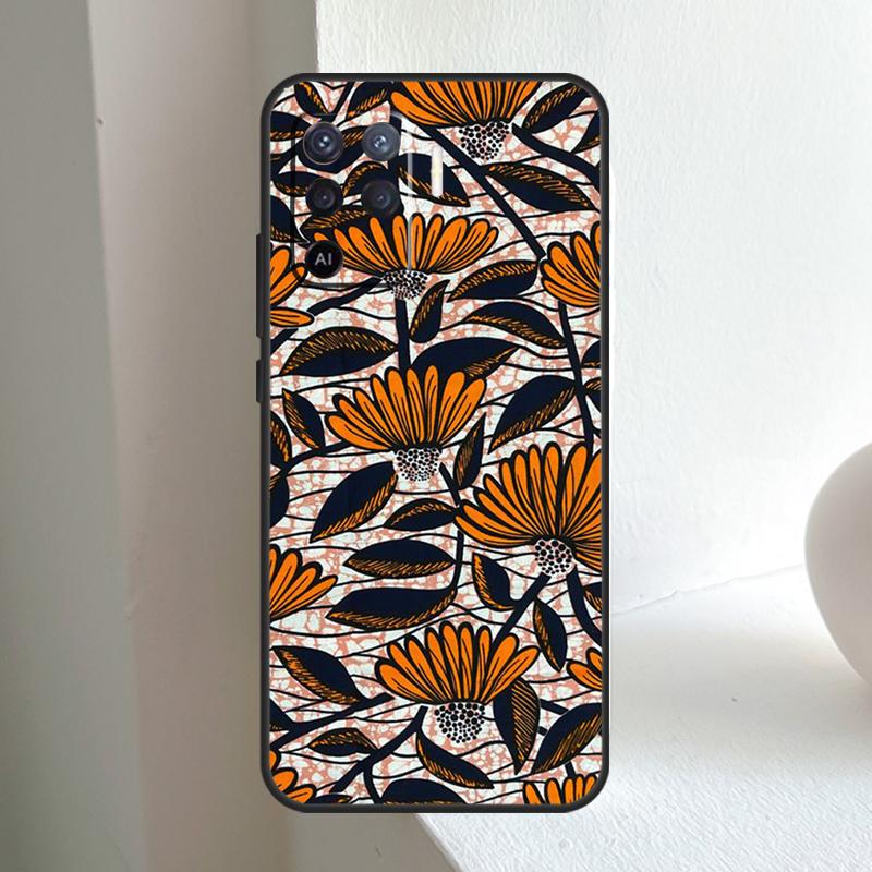 

African Style Fabric Print For OPPO A80 A60 A40 A5 A6 Pro A15 A17 A57 A16 A76 A96 A18 A38 A58 A78 A98 A54 A74 A94 Case OPPO A58 4G