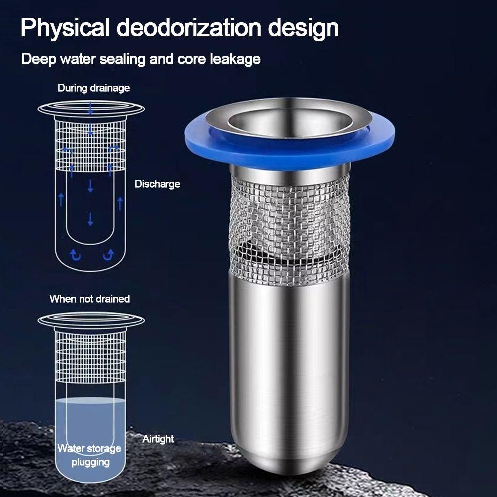 Insect Prevention Seal Stopper Shower Drainer Drain Cover Anti Odor One Way Valve Floor Drain