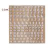 1PC Copper-Nickel Epoxy Resin Decorative Stickers 3mm Thickness Gold Sliver Chunky Glitter Letters Epoxy Resin Art Metal
