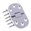 2 Stück 70 x 30 mm Silber Zinklegierung Marine Luke Tür Scharnier 180 Grad Bündigmontage für Boot Wohnmobil