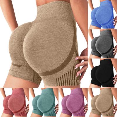 Short décontracté taille haute sans couture pour femme, short de yoga de sport, short très extensible