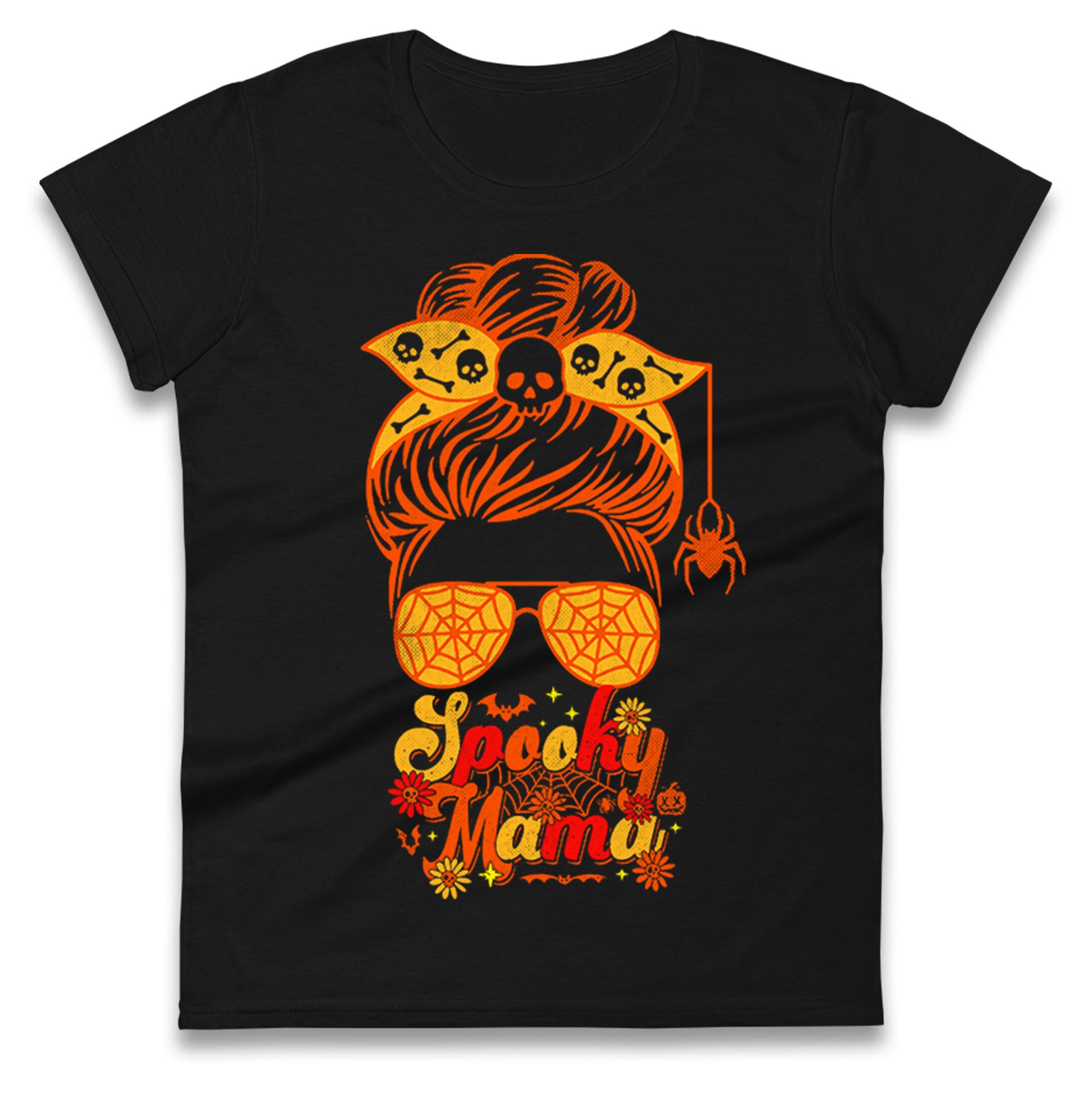 

Spooky Mama Halloween Womens T Shirt Mens Tops Tees Unisex M