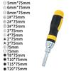 Magnetic Ratchet Screwdriver Set Cross Slotted Square For Torx Hex Bit For Electrical Installation Carpentry Repair