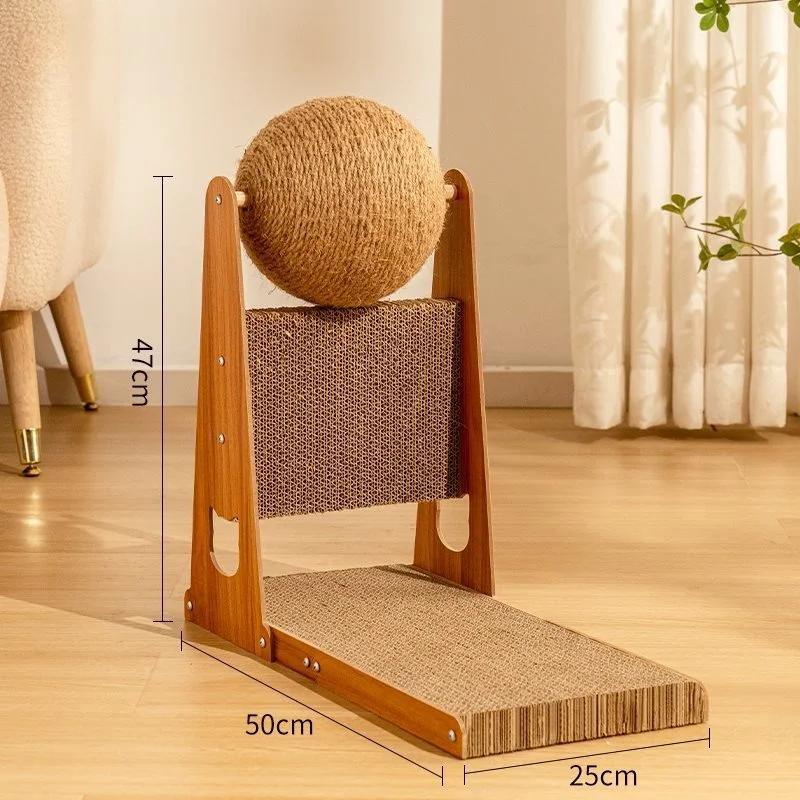 Cat Scratcher Toy Interactive Pet Toy Wear Resistant Furniture Protection Scratching Ball for Grind Claw Playing Indoor Cats