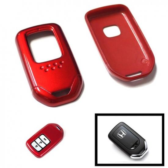 

Glossy Red Remote Key Fob Shell For Honda Accord Crosstour CR-V HR-V FIT Odyssey