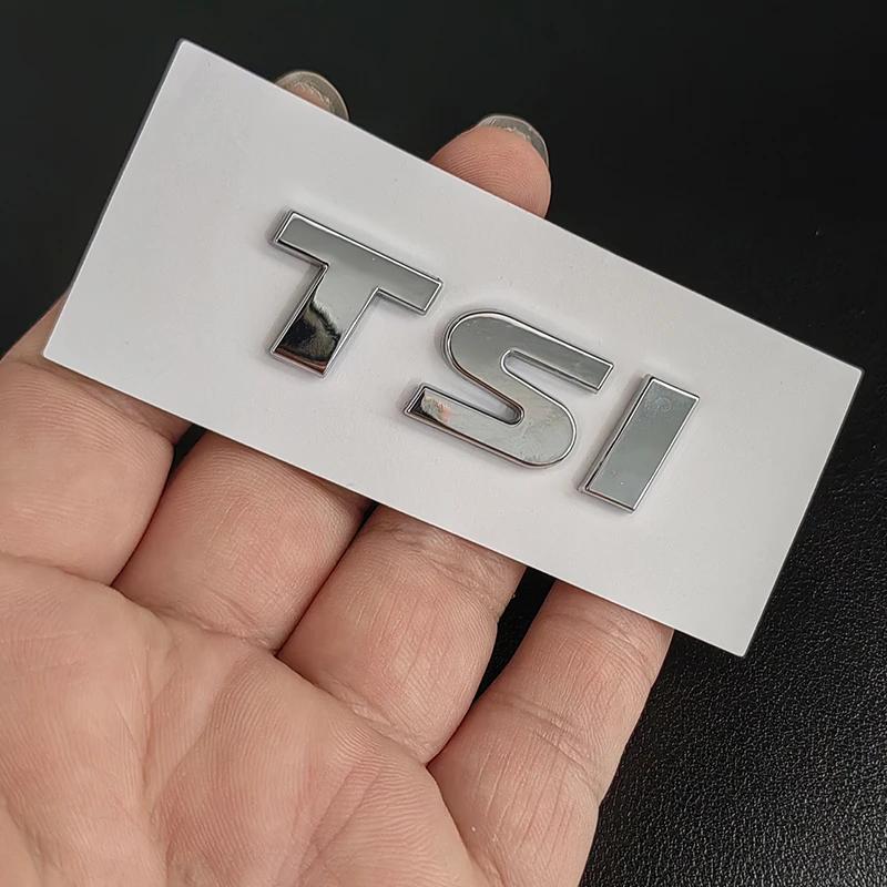 BCK2 3D ABS Black Logo TSI Emblem Car Trunk Badge Decal Small ABS