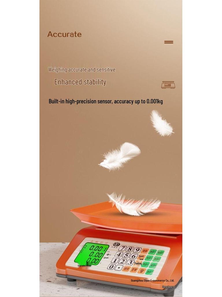 Commercial Kitchen Weighing Scale for Produce and Fruit