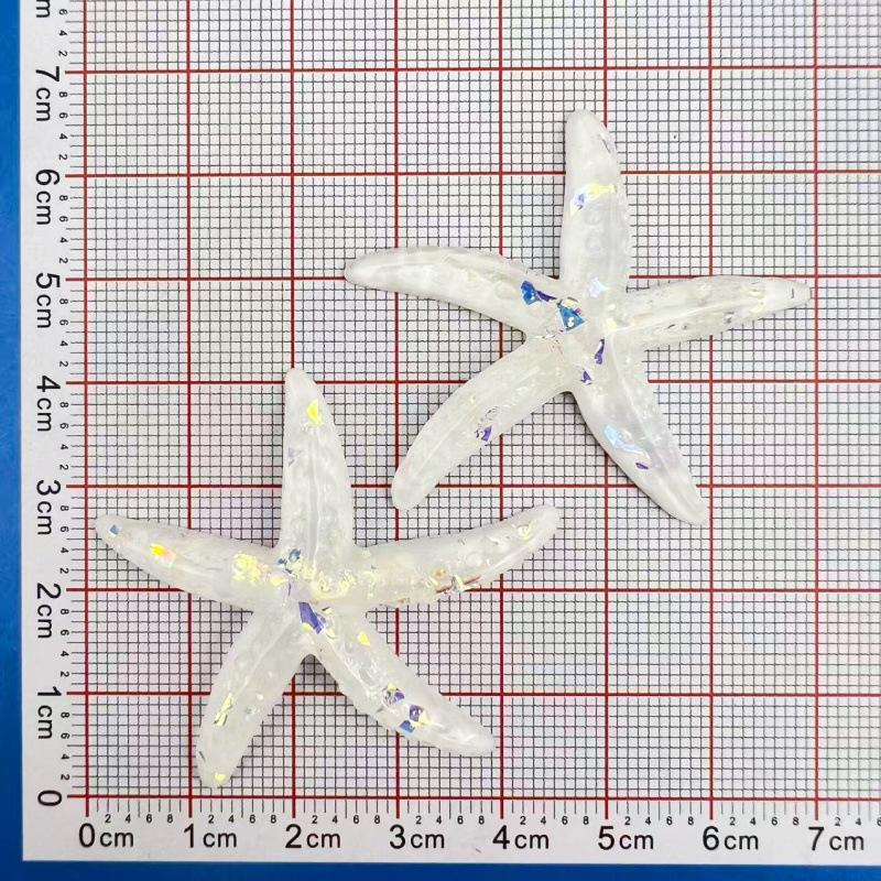 Gradient Starfish Resin DIY Accessories for Hair Clips, Phone Cases, Crocs & Shoelaces.