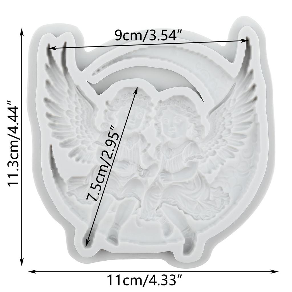 Angel Silicone Molds Angel Baby Fondant Mold Cake Decorating Tools Cupcake Topper Candy Chocolate Gumpaste Mold