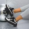 Designer Women'S Sneakers Crystal Rhinestone Sparkles Shoes Luxury Platform Shoes Womens Trainers Fashion Lace-Up Casual Shoes