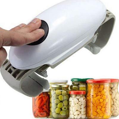 Automatischer Korkenzieher Elektrischer Dosenöffner Handlicher Glasdeckelöffner One-Touch Glas-Korkenzieher Küchen-Glasdosenöffner Küchenhelfer