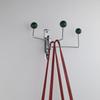 3/4 Hooks Wall Hook Space Saving Iron Art Decorative Metal Rotating Hook Vintage Creative Hat Holder Rack Entryway