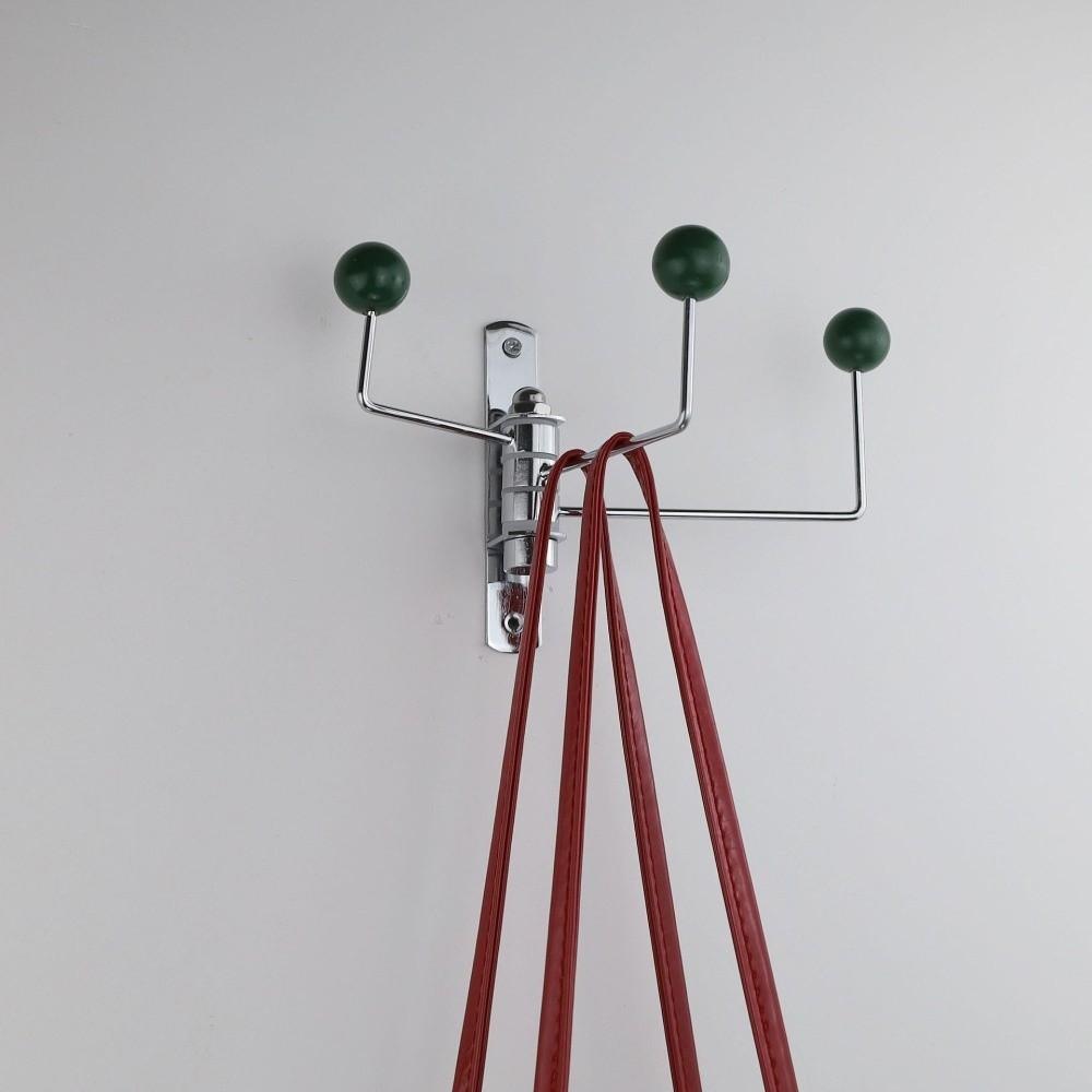 3/4 Hooks Wall Hook Space Saving Iron Art Decorative Metal Rotating Hook Vintage Creative Hat Holder Rack Entryway