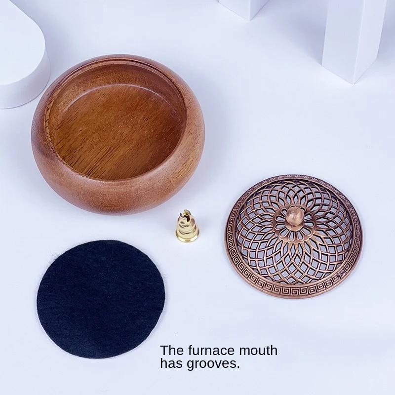 

Креативная дзенская южноамериканская курильница из ореха для благовоний, украшение для дома, курильница из сандалового дерева, украшения для чайной церемонии