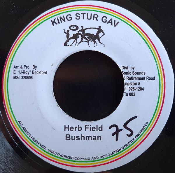 

7inch Record BUSHMAN - Herb Field NONE King Stur Gav Jamaica Reggae, Ska & Dub Used
