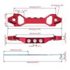 Battery Hold Down Bracket Holder Battery Hold Down Car Battery Fixing Bracket Universal Battery Crossbar with 25cm Bolt