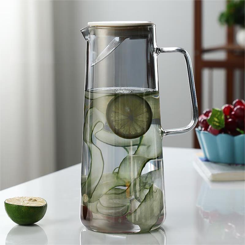 

Grey Glass Cold Brew & Juice Pitcher, 1350ml
