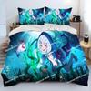 Cute Gawr Gura Hololive Anime Shark Comforter Bedding Set,Duvet Cover Bed Set Quilt Cover Pillowcase,king Queen Size Bedding New