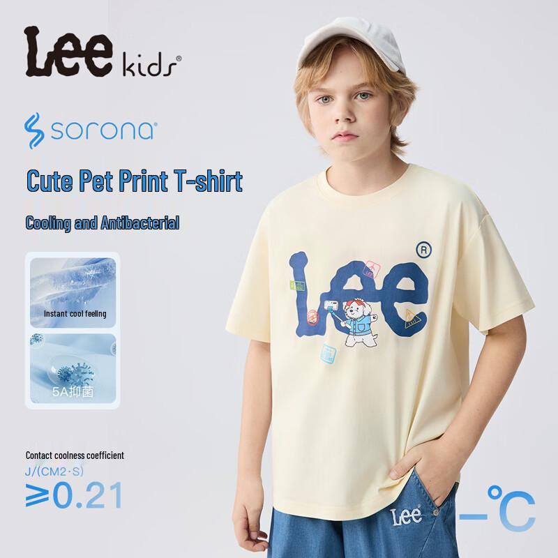 

Lee Letter Print Crew Neck T-Shirt 150
