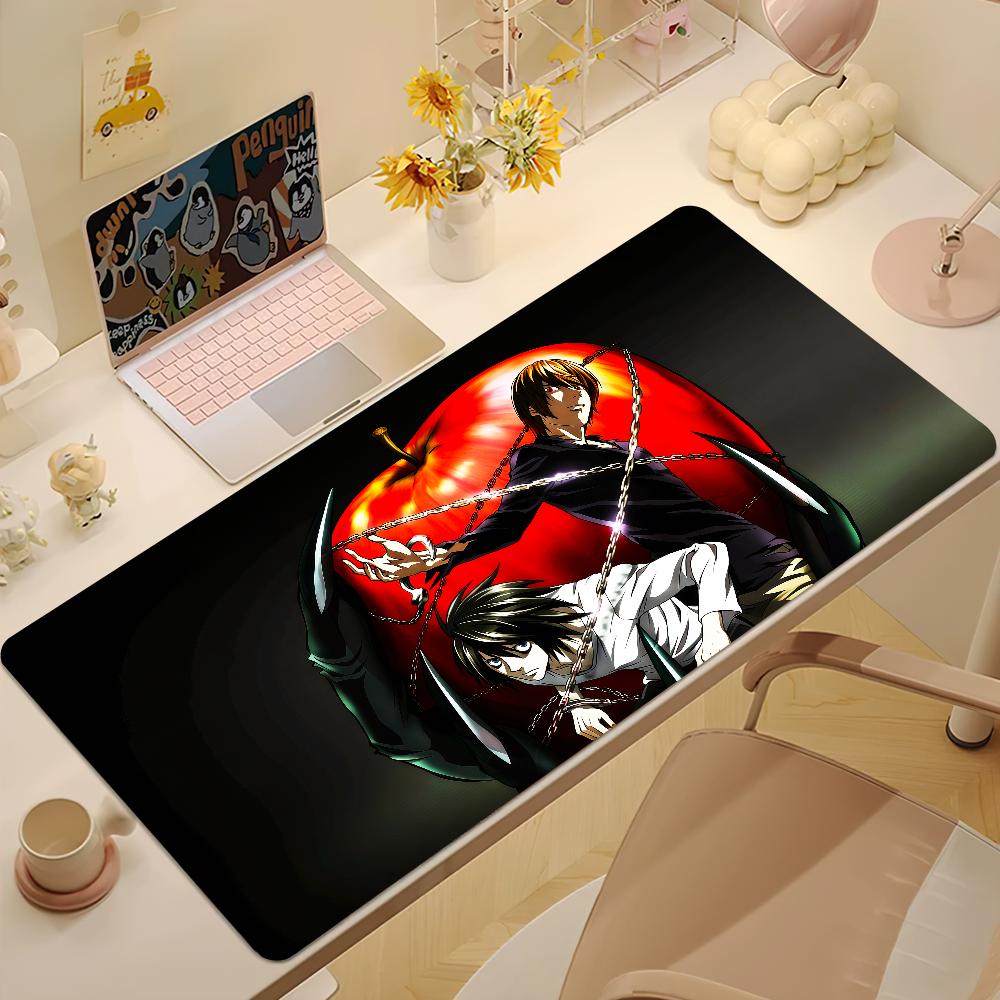 Anime Death Note Mouse Pad Large Nonslip Lockedge Desktop Computer Desk Mat Keyboard Writing Mousepad Office Gamer Student Gift