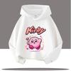 Soft Children Hoodie, Cute Pink Round Cartoon Character Hearts Stars Print Pullover Sweatshirt, Autumn Winter Casual Sport Long Sleeve Top For Kids