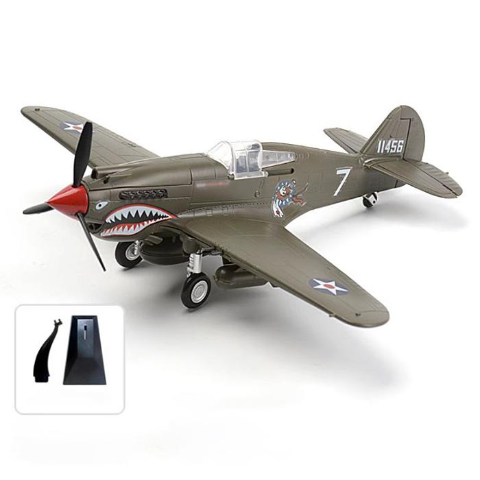 1/48 WWII Fighter Model AirForce P-40 Tomahawk Military Flying Tigers Warplane P51 MUSTANG F4U BF109 Fighter Model Puzzle Toys