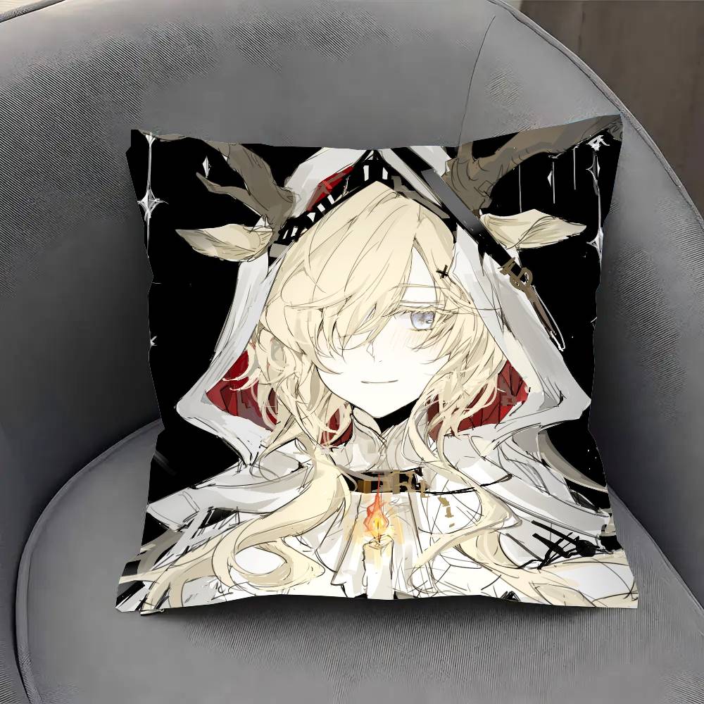 Viviana Anime Aarknights Pillow Case Fashion Square Pillowcase Bedroom Sofa Room Ins Decoration Leisure
