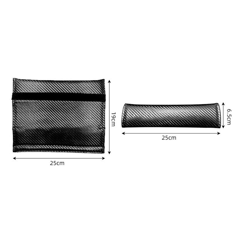 cxpzhg1 2pcs/set Carbon Car Styling Seat Belt Pad Seat belt Cover Car Accessories For Mitsubishi lancer asx outlander pajero l200 galant