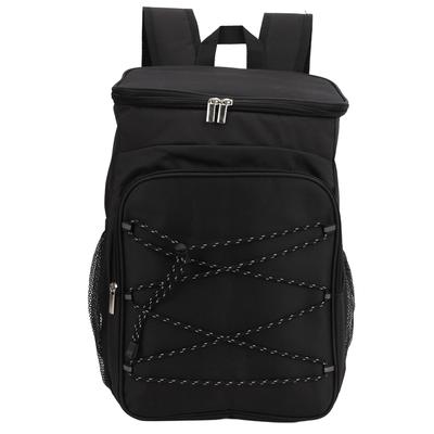 Mochila Aislada Negra de Gran Capacidad Resistente al Agua a Prueba de Fugas Mochila Nevera de Tela Oxford