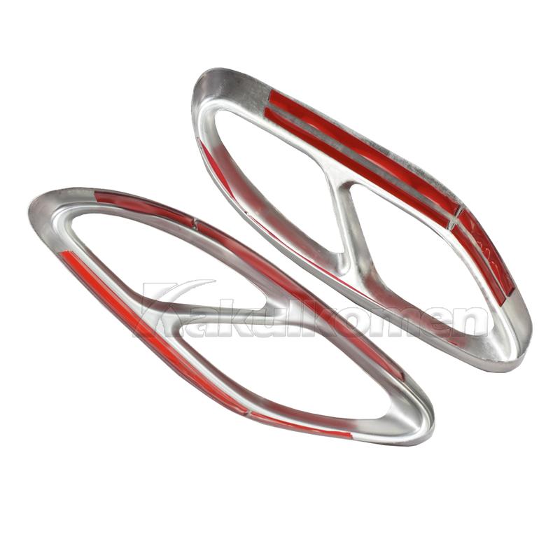 For Mercedes Benz A B C E GLC GLE Class W176 W246 W205 W213 AMG Car Styling Stainless Steel Exhaust Pipe Cover Trim