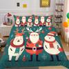 3D Christmas Printing Bed Set Cover King Size Polyester Bedding Set Boy Kid High Quality Bed Clothes