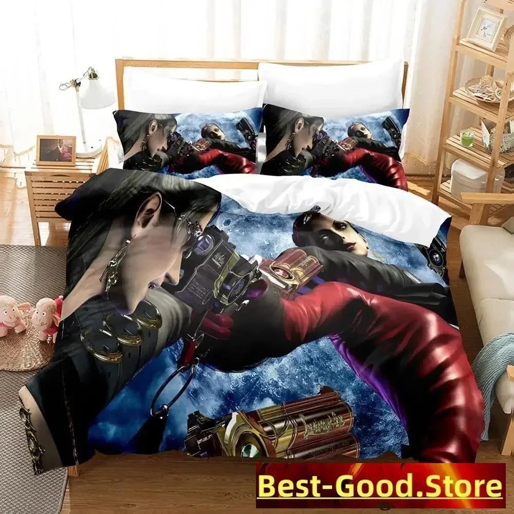 Bayonetta Bedding Set Single Twin Full Queen King Size Bed Set Adult Kid Bedroom Duvetcover Sets Anime Parure De Lit Bed