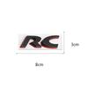 Auto Abzeichen Aufkleber Styling RC Emblem Heckklappenaufkleber Hinten für RC SPORT GT 106 205 206 207 208 301 306 307 308S 406 407 408 508 806