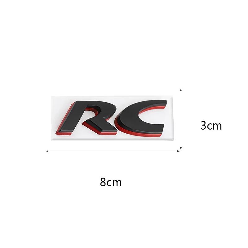 Auto Abzeichen Aufkleber Styling RC Emblem Heckklappenaufkleber Hinten für RC SPORT GT 106 205 206 207 208 301 306 307 308S 406 407 408 508 806