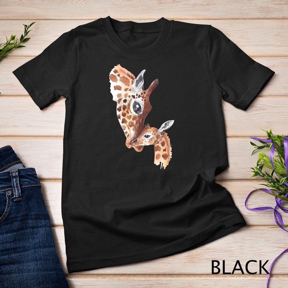 Giraffe love shirt, Mother and baby giraffe Unisex T-shirt Unisex T-Shirt L