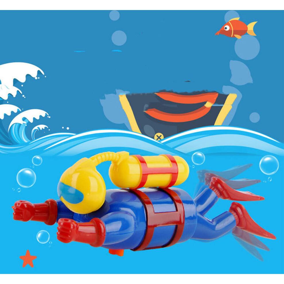 Bath Toys Wind Up Swimming Diver Battery Clockwork for Kids Bath Pool and Beach