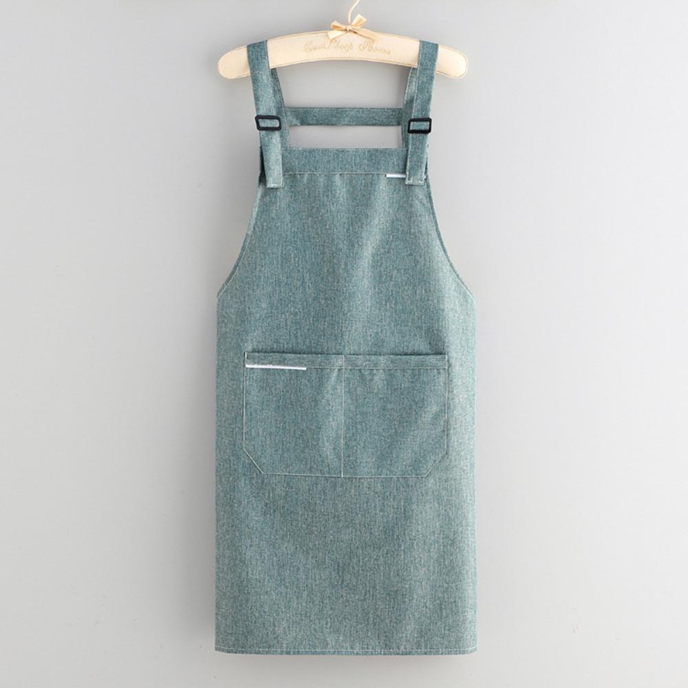 Waterproof Oil Proof Apron Sleeveless Work Clothes Simple Cooking Apron For Women Men