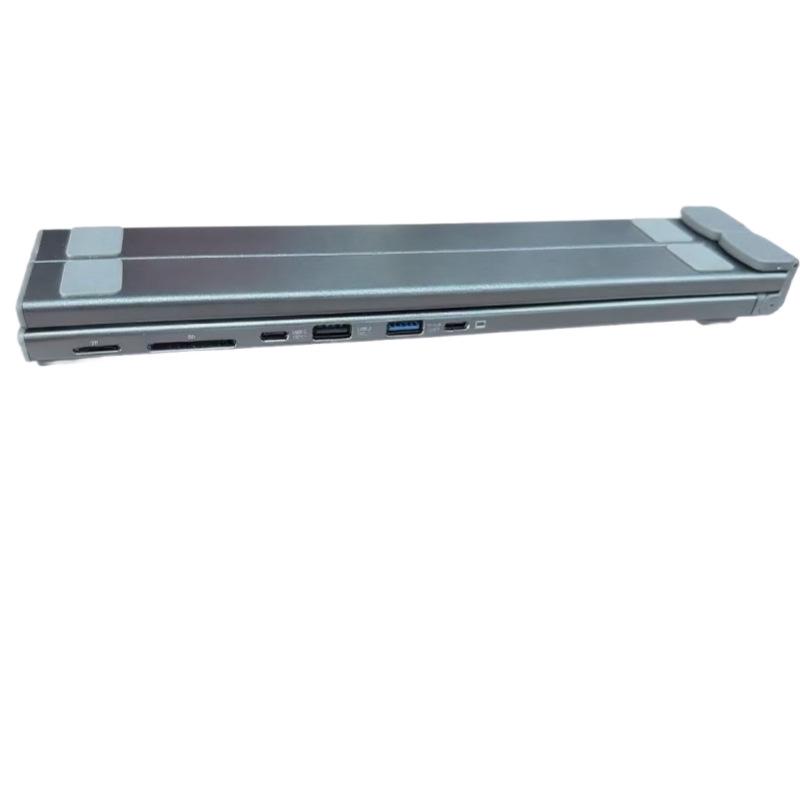 Faltbare Aluminium Typ-C Multi-Port USB-Dockingstation und Ständer