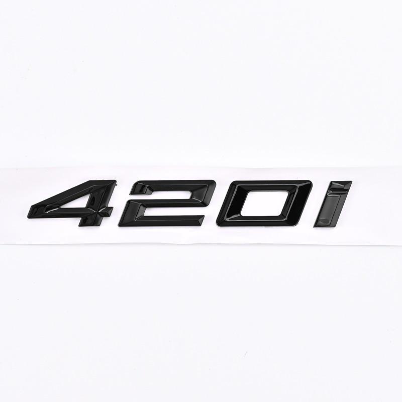 Compatible Emblem for 2020-2023 BMW 4 Series 420i, 425i, 430i, and 440i - Modified Rear Displacement Badge