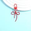 1PC DIY Creativity Alloy Decoration Bow Keychain Keychain Marker Lobster Buckle Design Pendant Gift Party