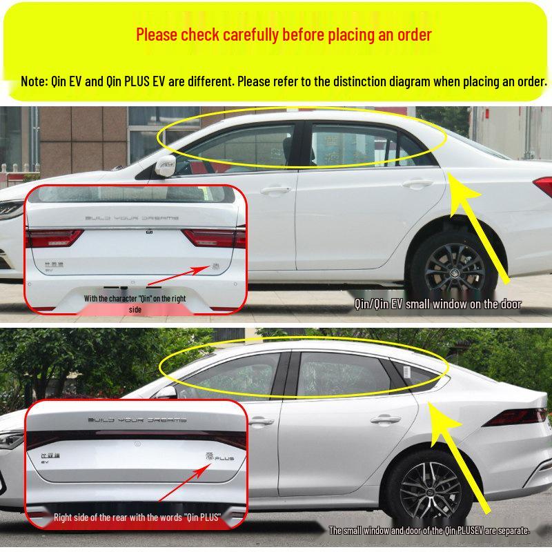 Rain Guards for BYD Qin PLUS, Qin EV, and Qin Pro Car Windows