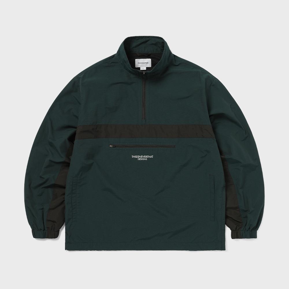 

Этот спортивный пуловер на молнии до середины груди, зеленый L