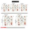 2pcs,2D plane printing Creative Curtains Cute Christmas Tree Angel Reindeer Santa (2) Versatile Polyester Fabric (without rod)