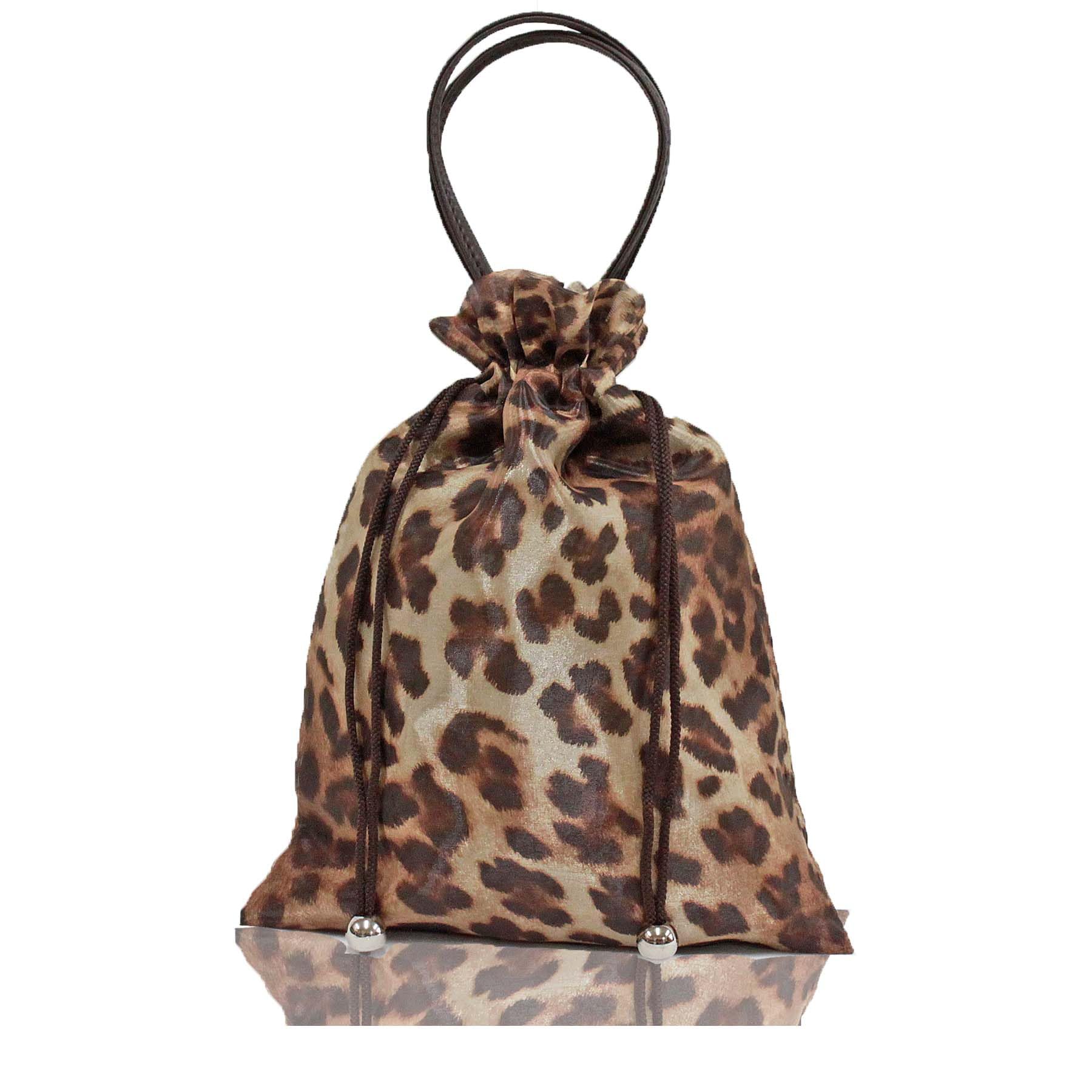 Женская коричневая сумка-мешок Bianco