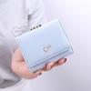 Korean Style Mini Tri-Fold Coin Purse: Fashionable Dual-Use Card Holder & Wallet for Female Students