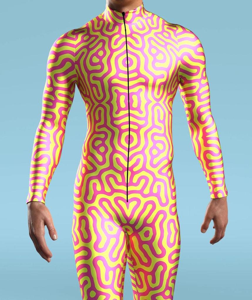 Halloween Cosplay Adult Jumpsuits With Mechanical Print For Play Character