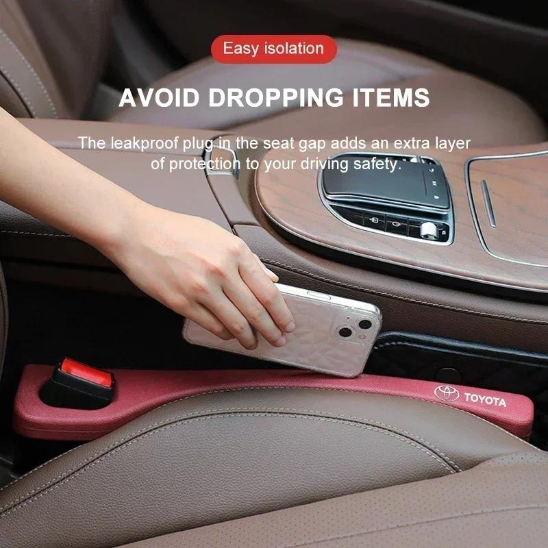 2pcs Car Upholstery Car Seat Seam Plug Seat Card Seam Leak-proof Strip Car Accessories for Toyota GR TRD Corolla Yaris Chr Auris Avensis T25