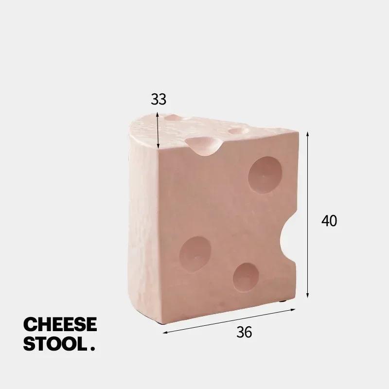 Nordic Cheese Stool Coffee Table Multi-color Decorative Sofa Footrest Restaurant Dining Chair Aesthetic Room Furniture Ottoman