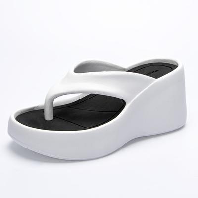 Super High Heels Flip Flops Women Summer 2024 Clip Toe Wedges Sandals Woman Chunky Platform Thick Sole Beach Slippers Slides